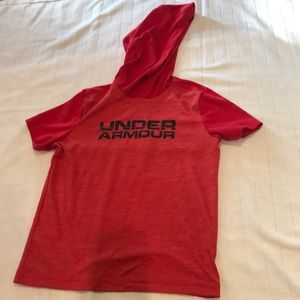 Boys Under Armour Short Sleeve Hoodie